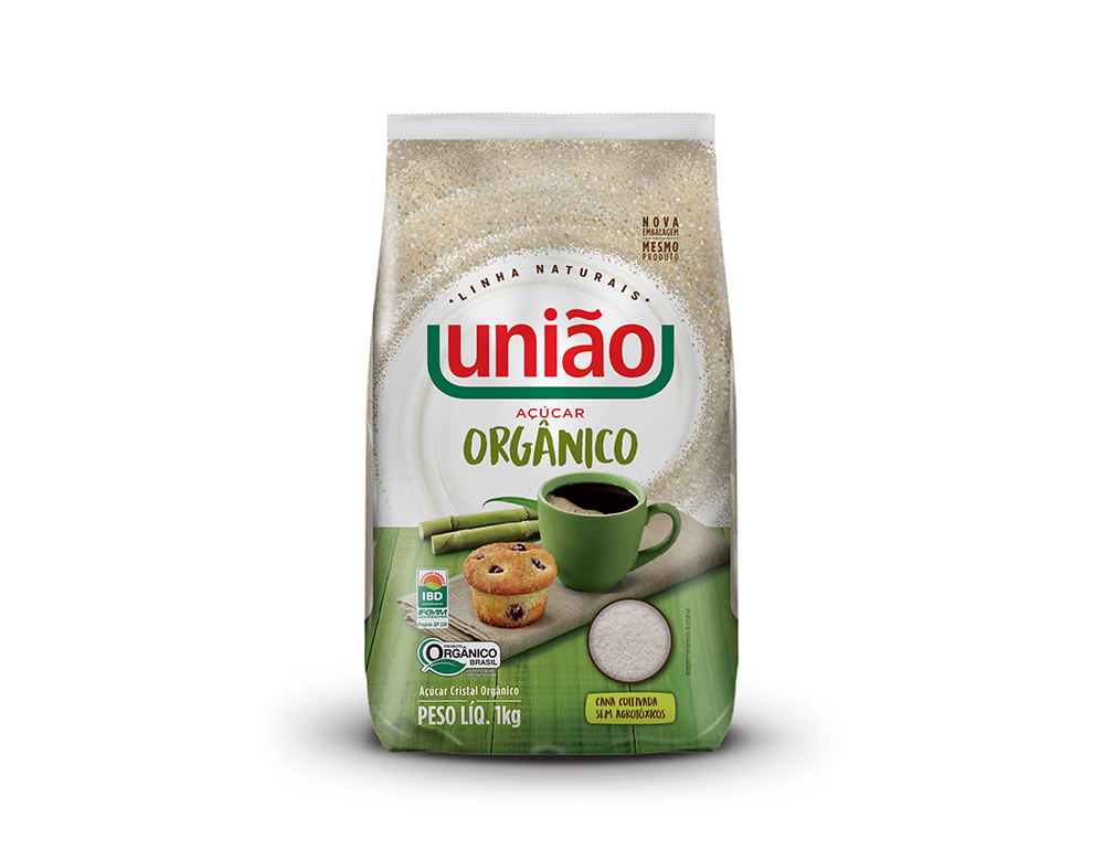 AÇÚCAR ORGÂNICO UNIÃO 1 KG (FDO 10 PCT)
