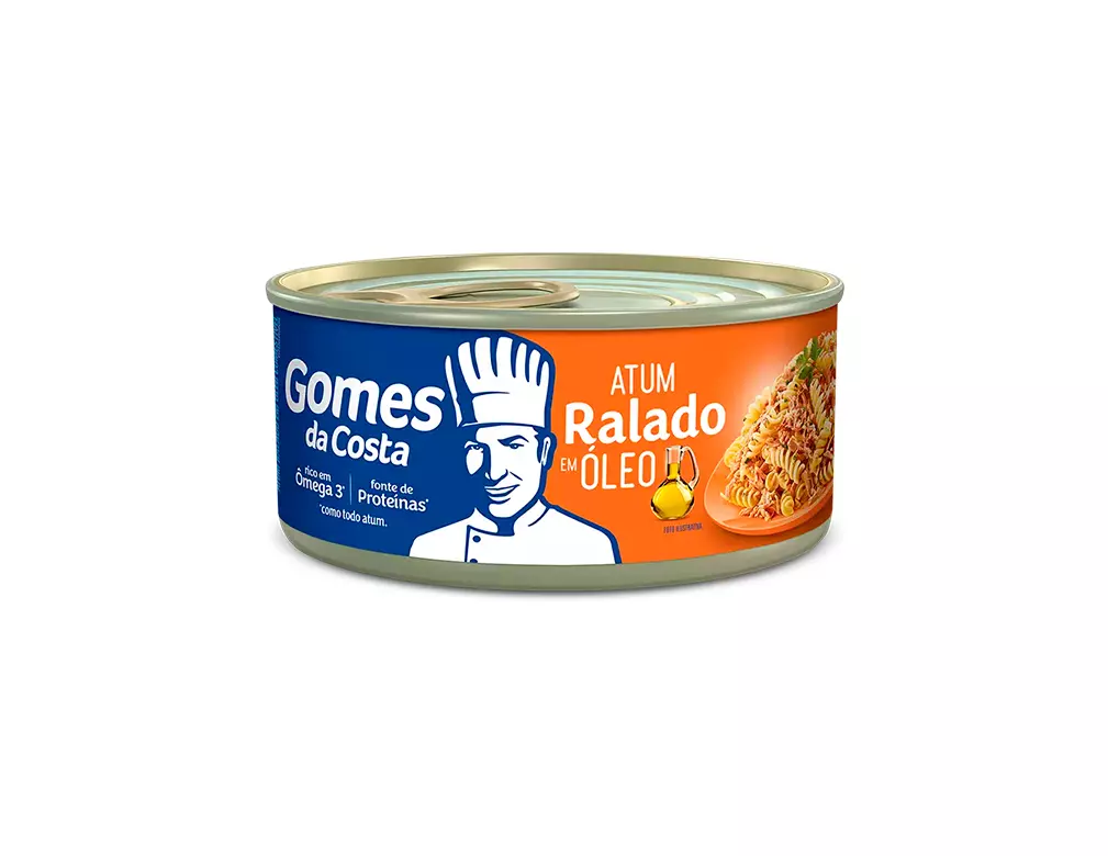 ATUM PEQUENO RALADO EM ÓLEO GOMES DA COSTA 170 G (CX 24 LT)