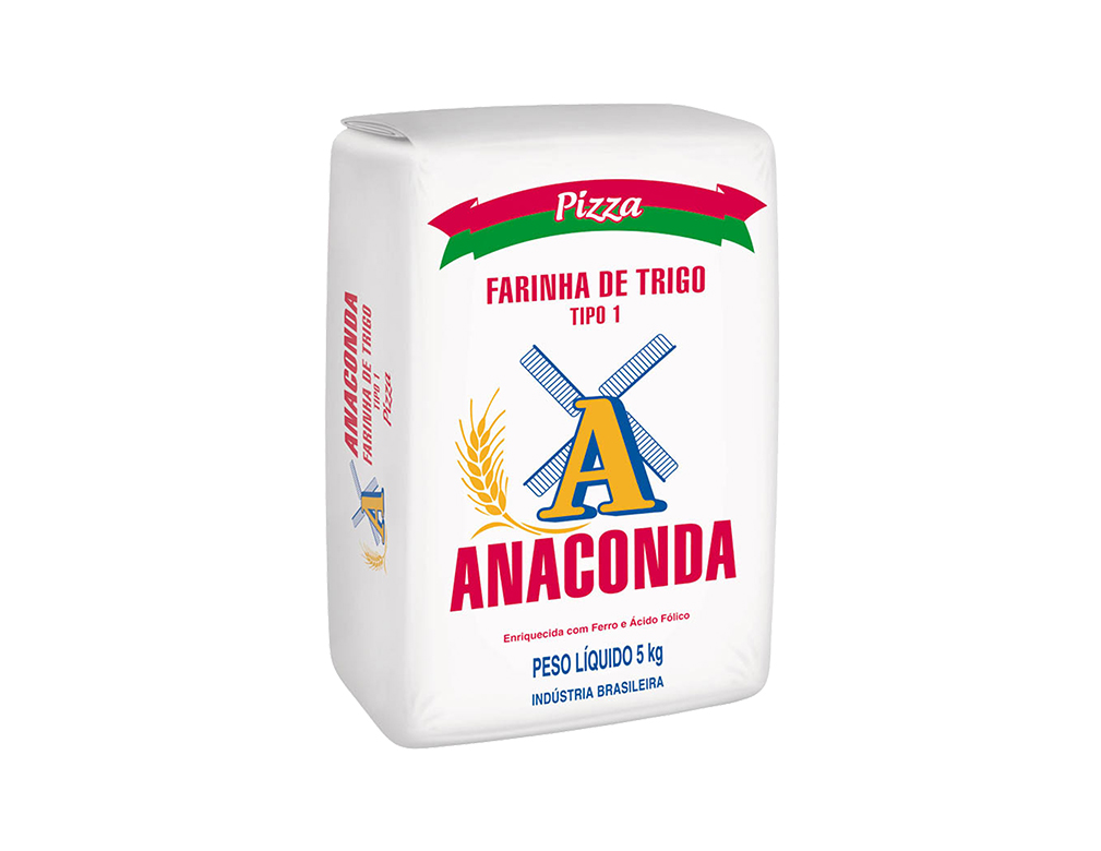 FARINHA DE TRIGO PIZZA ANACONDA 5 KG (FDO 25 KG)