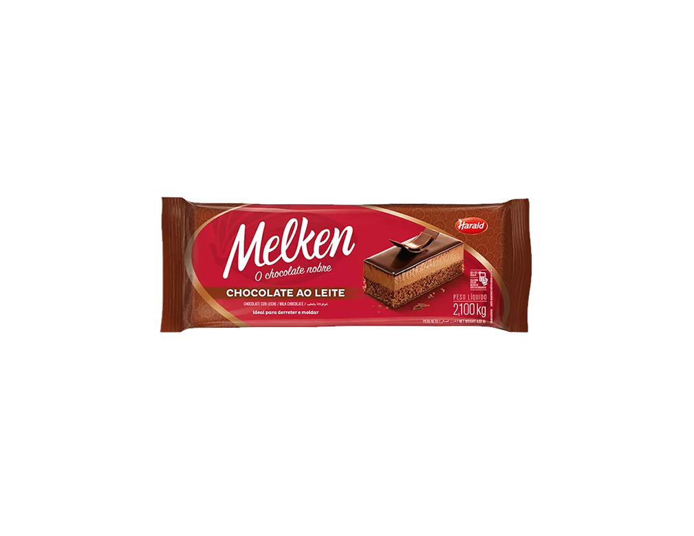 CHOCOLATE AO LEITE MELKEN HARALD 2,1 KG (CX 6 UN)